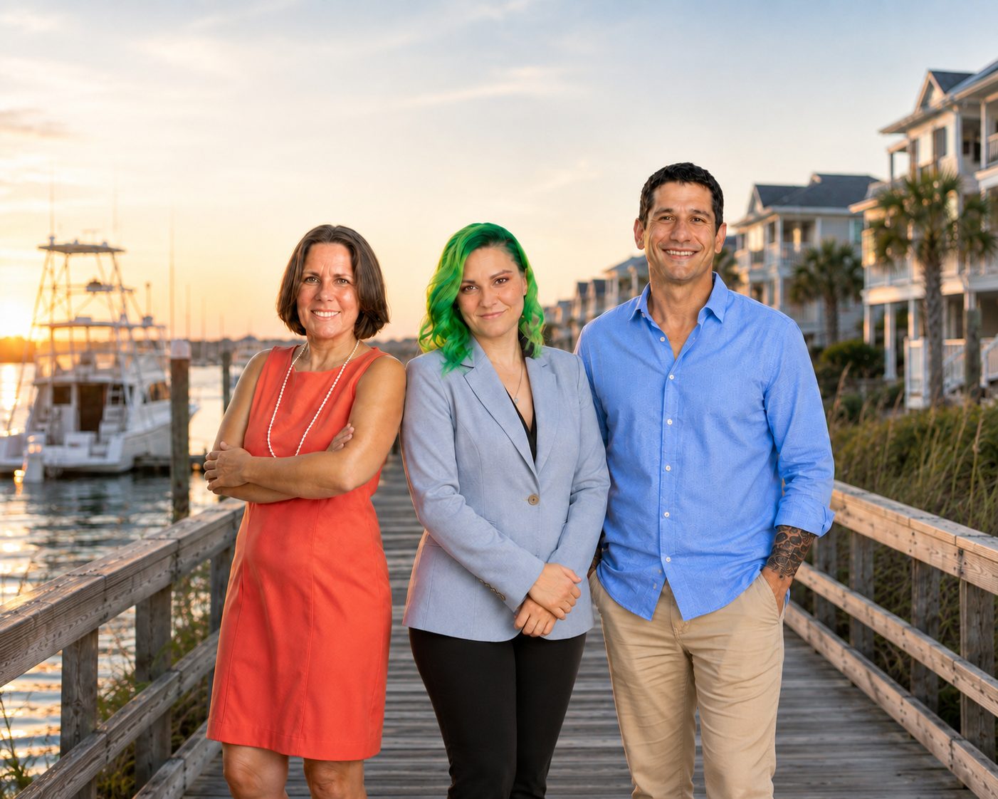 The Topsail Elite Realty team on Topsail Island